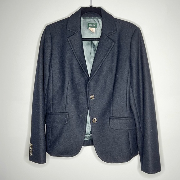 J. Crew Jackets & Blazers - Rare J Crew Lexington wool blazer black size 12